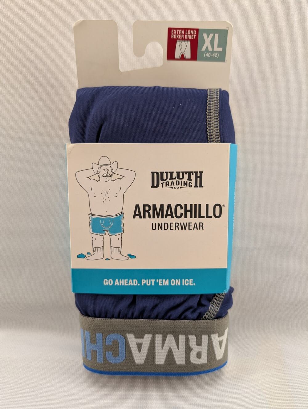 NWT Duluth Trading Co Men's Armachillo Cooling Extra Long Boxer Briefs size XL